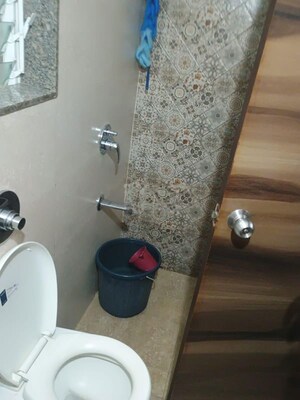 Bathroom in 1 BHK Apartment at Metropolis Rivera, Kasarvadavali – for Rent