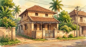  Independent House – Exterior View View at Chevuturu - for Sale