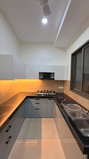 Kitchen in 3 BHK Apartment at Adani Ten BKC, Bandra East – for Rent
