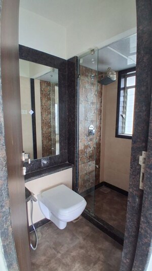 Bathroom in 2 BHK Apartment at Rizvi Cedar, Malad East – for Rent