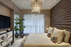 Living Room in 2.5 BHK Apartment at Lodha Bellagio, Powai – for Rent