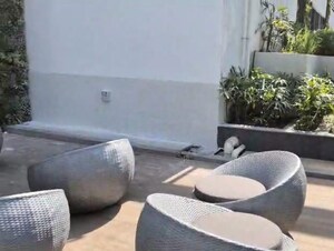 Living Room in 2.5 BHK Apartment at Prescon Midtown Bay, Mahim West – for Rent