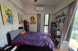 Bedroom in 3 BHK Apartment at Rustomjee Seasons, Bandra East – for Rent