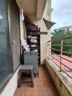 Balcony in 2 BHK Apartment at Mandar Nature Glory, Kalwa – for Rent