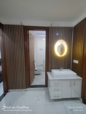 Bathroom in 3 BHK Builder Floor at Dwarka Mor – for Rent