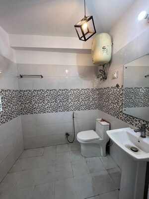 Bathroom in 3 BHK Apartment at Saket – for Rent