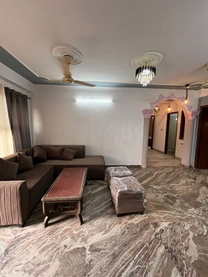 Living Room in 3 BHK Apartment at Saket – for Rent