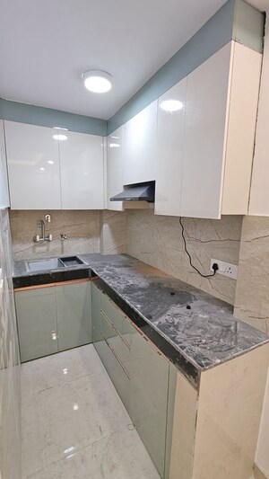 Kitchen in 1 BHK Builder Floor at Malviya Nagar – for Rent