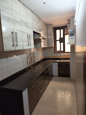 Kitchen in 2 BHK Builder Floor at Malviya Nagar – for Rent