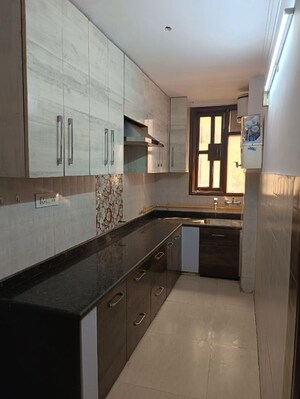Kitchen in 2 BHK Builder Floor at Malviya Nagar – for Rent