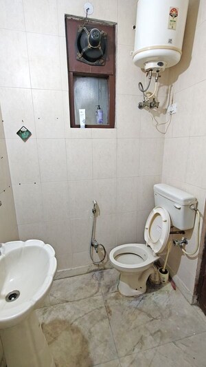 Bathroom in 2 BHK Builder Floor at Malviya Nagar – for Rent