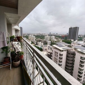 Balcony in 3 BHK Apartment at Kundan Espacio, Balewadi – for Rent