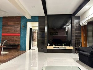 Kitchen in 3 BHK Apartment at Rohan Nilay, Aundh – for Rent
