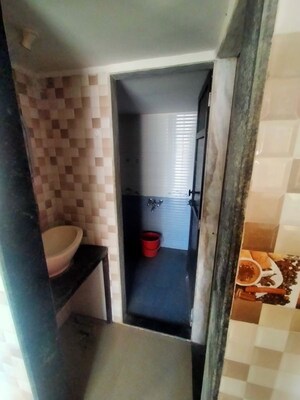 Bathroom in 1 BHK Apartment at Mathuresh Krupa, Virar West – for Rent