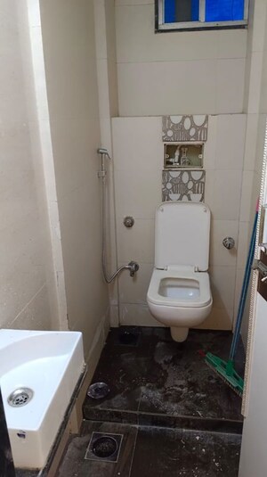 Bathroom in 2 BHK Apartment at Carlton Court Apartment, Bandra West – for Rent