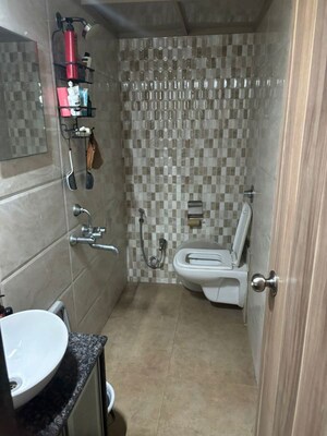 Bathroom in 2 BHK Apartment at Carlton Court Apartment, Bandra West – for Rent