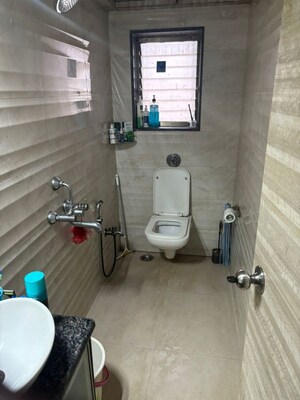 Bathroom in 2 BHK Apartment at Carlton Court Apartment, Bandra West – for Rent