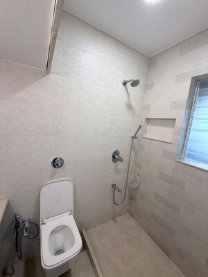 Bathroom in 3 BHK Apartment at Sunteck Gilbird, Andheri West – for Rent