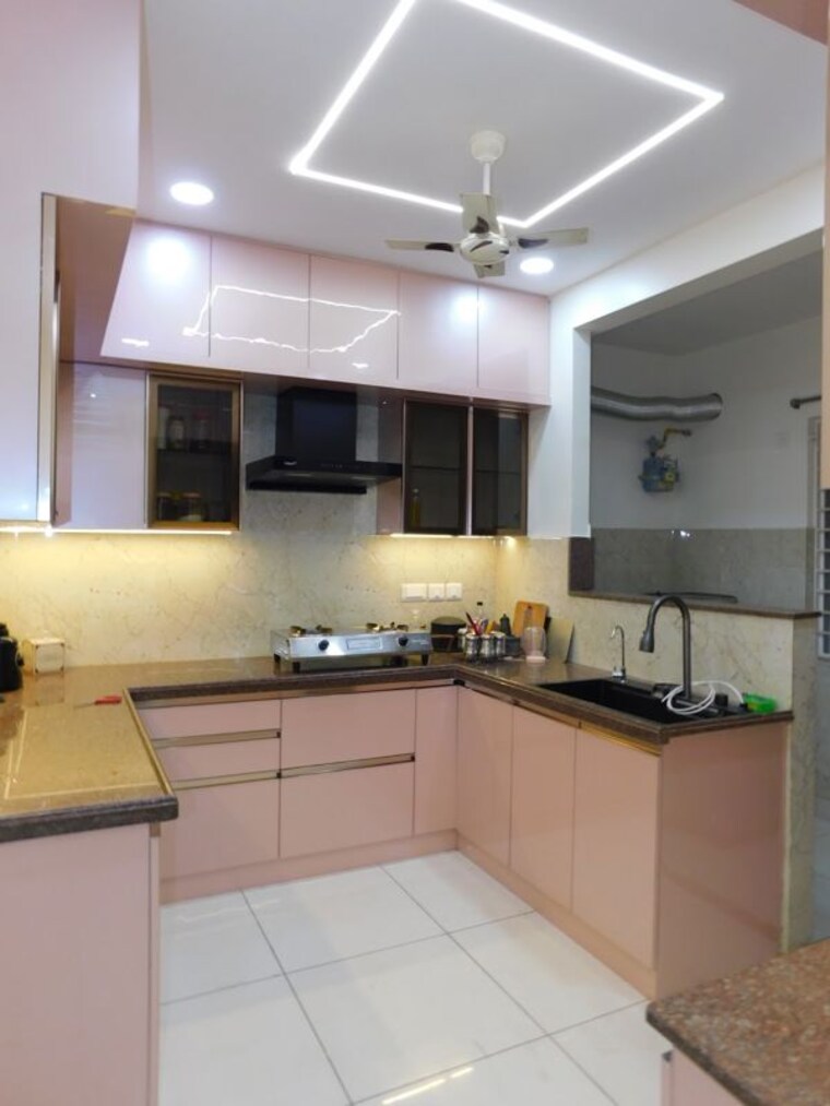 Kitchen, brigade-citadel 3 Bedroom 1800 Sq.Ft. Apartment In Moti Nagar Hyderabad 10565028