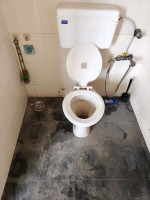 Bathroom in 3 BHK Apartment at Sea Breeze Tower, Nerul – for Rent