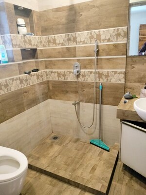 Bathroom in 2.5 BHK Apartment at S Raheja Hari Bhavan, Khar West – for Rent