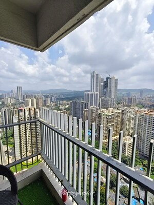 Balcony in 3 BHK Apartment at Kanakia Levels, Malad East – for Rent