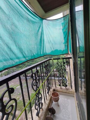 Balcony in 2 BHK Apartment at Mandar Nature Glory, Kalwa – for Rent