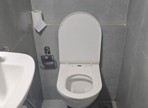 Bathroom in  Office Space at Aurus Chambers, Lower Parel – for Rent