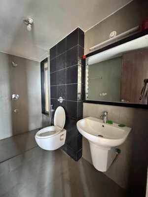 Bathroom in 2 BHK Apartment at Lodha Splendora, Ghodbunder Road – for Rent