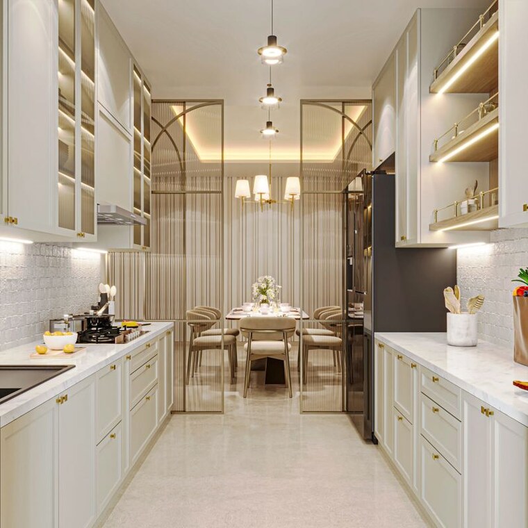 Kitchen, inspira-one 3 Bedroom 1060 Sq.Ft. Apartment In Bandra West Mumbai 10550085