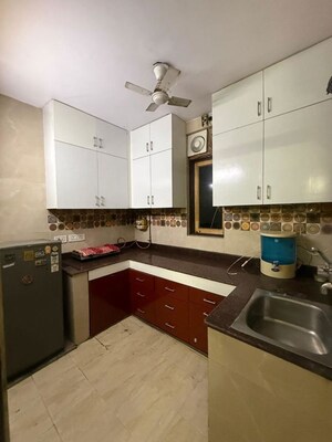 Kitchen in 2 BHK Builder Floor at Kalkaji – for Rent