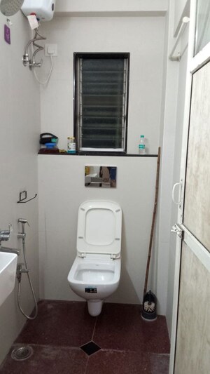 Bathroom in 1 BHK Apartment at Raheja Township, Malad East – for Rent