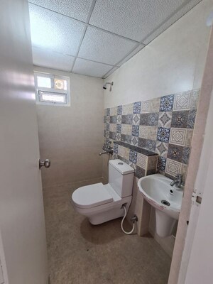 Bathroom in 3 BHK Apartment at Saideep Hulas, Old Madras Road – for Rent