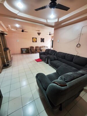 Living Room in 3 BHK Apartment at Moghul Garden, Koregaon – for Sale