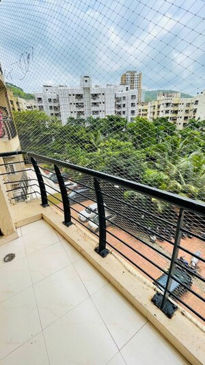 Balcony in 1 BHK Apartment at K Raheja Heights, Malad East – for Rent