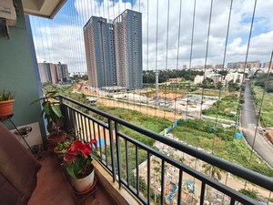 Balcony in 3 BHK Apartment at Visalakshi Prakruthi, Thanisandra Main Road – for Rent