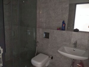 Bathroom in 3 BHK Apartment at Kanakia Levels, Malad East – for Rent