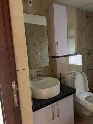 Bathroom in 3 BHK Apartment at Prestige Green Gables, Panathur – for Rent
