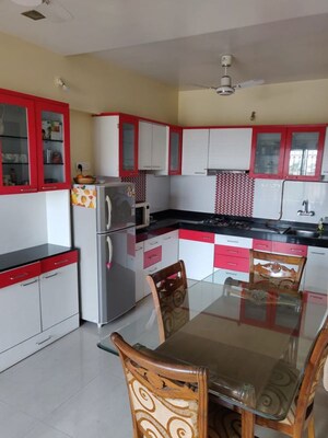 Kitchen in 3 BHK Apartment at Bhusari Colony – for Rent