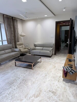 Living Room in 3 BHK Apartment at Mantra Monarch, Balewadi – for Rent