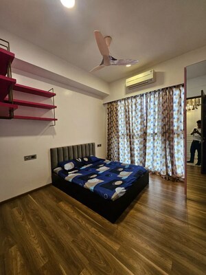 Bedroom in 3 BHK Apartment at Omkar Alta Monte, Malad East – for Rent
