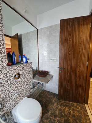 Bathroom in 3 BHK Apartment at Omkar Alta Monte, Malad East – for Rent