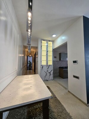 Building Lobby in 3 BHK Apartment at Omkar Alta Monte, Malad East – for Rent