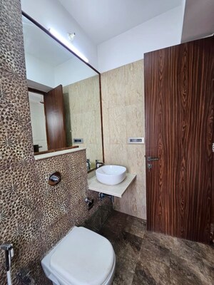 Bathroom in 3 BHK Apartment at Omkar Alta Monte, Malad East – for Rent
