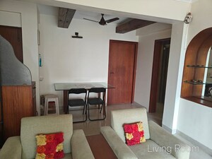 Living Room in 2 BHK Apartment at Bandra West – for Rent