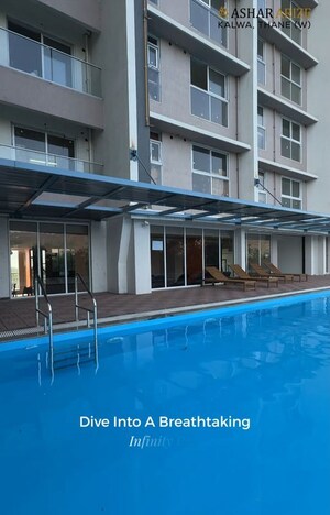 Swimming Pool in 1 BHK Builder Floor at Ashar Arize, Kalwa – for Rent