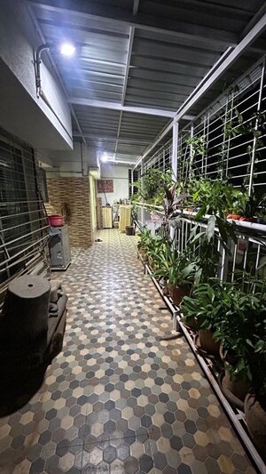 Balcony in 2 BHK Apartment at Woodsville township, Moshi – for Rent