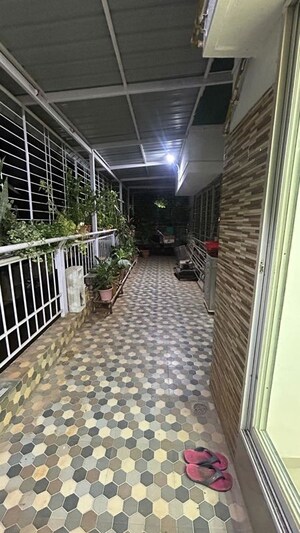 Balcony in 2 BHK Apartment at Woodsville township, Moshi – for Rent