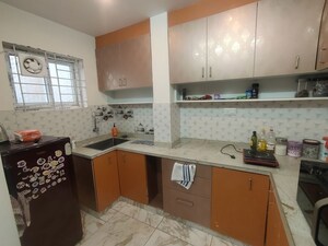 Kitchen in 1 BHK Builder Floor at Hsr Layout – for Rent