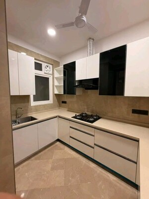 Kitchen in 3 BHK Apartment at Chattarpur – for Rent